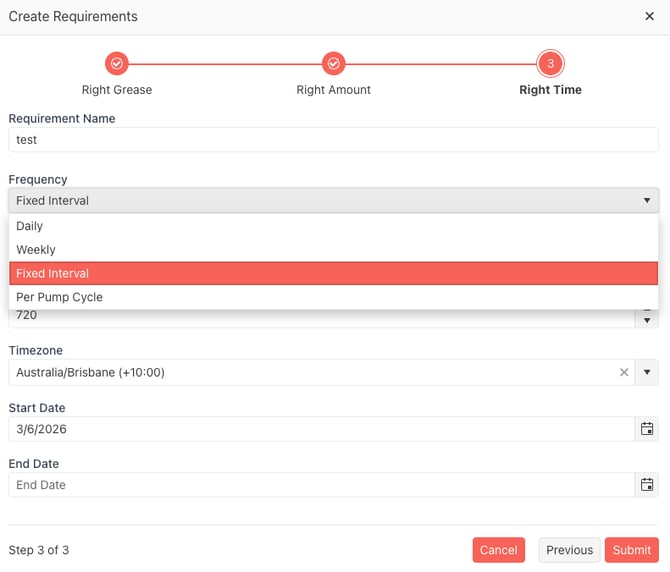 Dashboard - Alerts Fixed Interval Dropdown