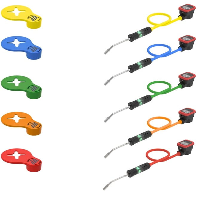 Snap On Coloured Tags